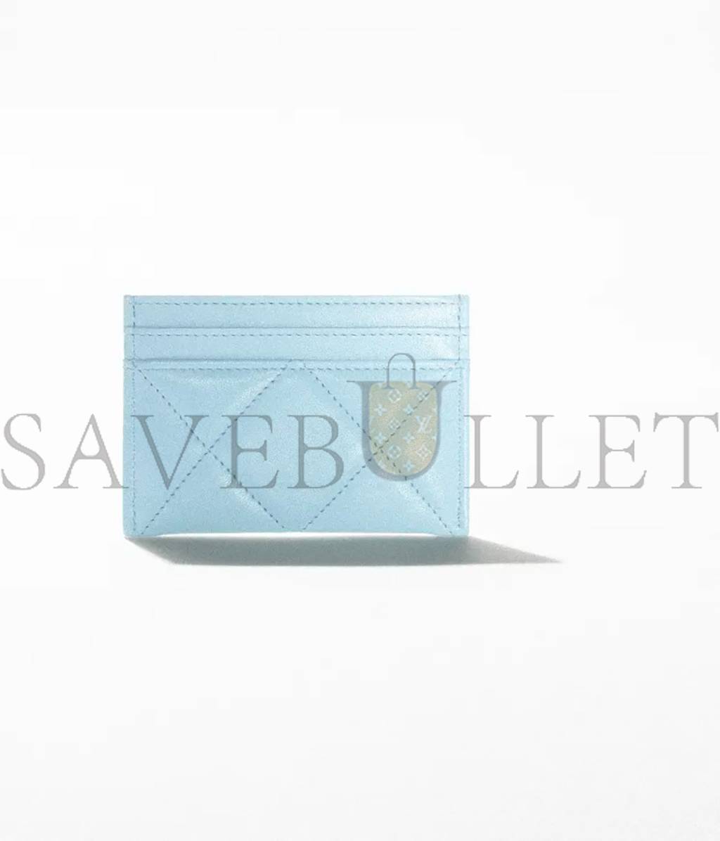 CHANEL CHANEL 19 CARD HOLDER SILVER HARDWARE AP1167 B07327 NH626 (11.2*7.5*0.5cm) CHANEL CHANEL 19 CARD HOLDER SILVER HARDWARE AP1167 B07327 NH626 (11.2*7.5*0.5cm)